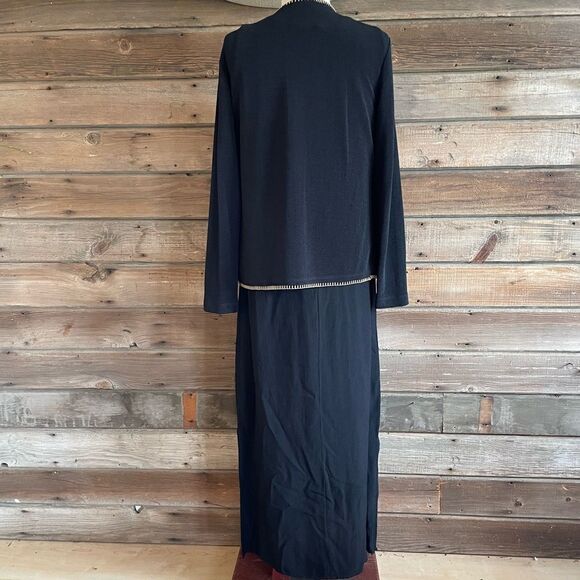 Vintage Russell Kemp New York Matching Cardigan Sweater and Maxi Dress Size M - Picture 10 of 14